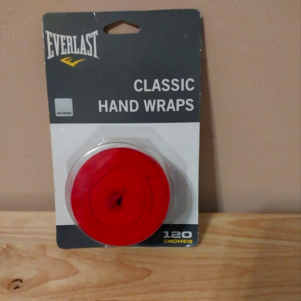 Everlast Bold Red Hand Wraps